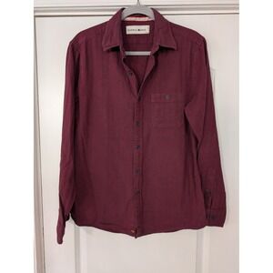 The‎ Normal Brand Men's Herringbone flannel Button Up Long Sleeve Shirt medium